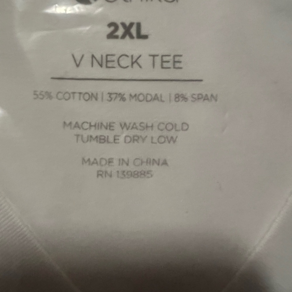 Ethika White V-Neck Tee